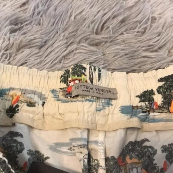 New Authentic Bottega Veneta Tropical Print Men's Swim Shorts size 48 - Picture 8 of 11